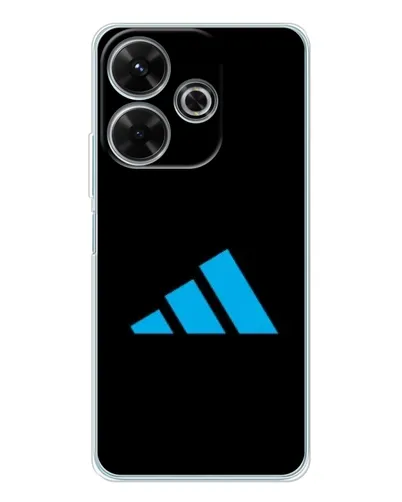 Чехол для Xiaomi Redmi 13 с картинкой «Adidas Cyan Logo»