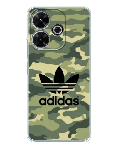 Чехол для Xiaomi Redmi 13 с картинкой «Милитари стиль Adidas»