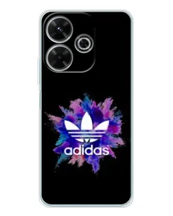 Чехол для Xiaomi Redmi 13 с картинкой «Взрыв красок Adidas»