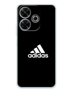 Чехол для Xiaomi Redmi 13 с картинкой «Черная классика Adidas»