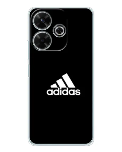 Чехол для Xiaomi Redmi 13 с картинкой «Черная классика Adidas»