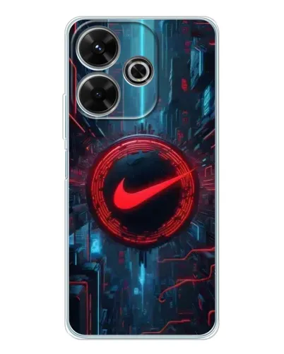 Чехол для Xiaomi Redmi 13 с картинкой «Техногенный стиль Nike» Чехол для Xiaomi Redmi 13 с картинкой «Техногенный стиль Nike»