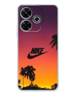 Чехол для Xiaomi Redmi 13 с картинкой «Nike на закате солнца»