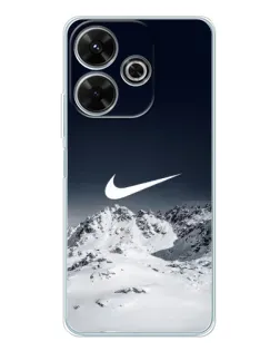 Чехол для Xiaomi Redmi 13 с картинкой «Nike — зимние горы»