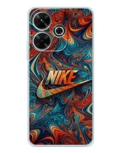 Чехол для Xiaomi Redmi 13 с картинкой «Nike в абстракции»