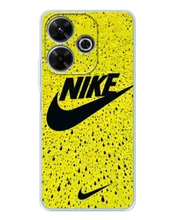 Чехол для Xiaomi Redmi 13 с картинкой «Желтый текстурный Nike»