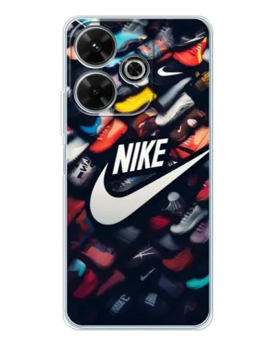 Чехол для Xiaomi Redmi 13 с картинкой «Коллекция кроссовок Nike» Чехол для Xiaomi Redmi 13 с картинкой «Коллекция кроссовок Nike»