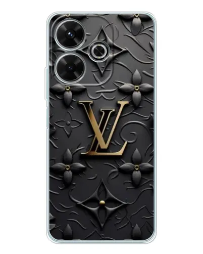 Чехол для Xiaomi Redmi 13 с картинкой «Кожаная текстура LV»
