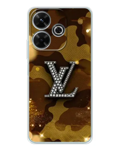 Чехол для Xiaomi Redmi 13 с картинкой «Камуфляжный Louis Vuitton»