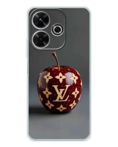 Чехол для Xiaomi Redmi 13 с картинкой «Красное яблоко LV»