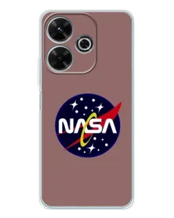 Чехол для Xiaomi Redmi 13 с картинкой «NASA — ретро космос»