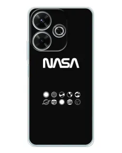 Чехол для Xiaomi Redmi 13 с картинкой «NASA — технический принт»