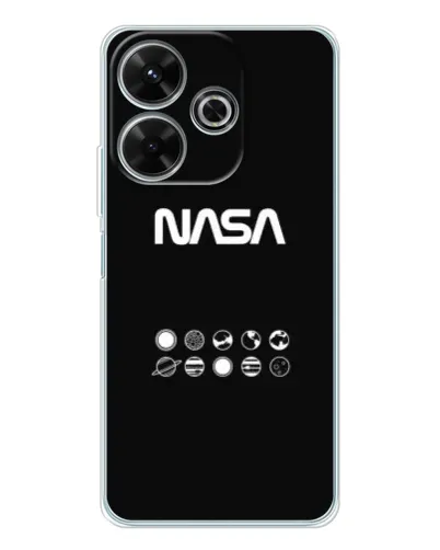 Чехол для Xiaomi Redmi 13 с картинкой «NASA — технический принт»