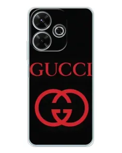 Чохол для Xiaomi Redmi 13 з картинкою «Gucci — червоний логотип»