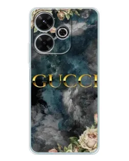 Чохол для Xiaomi Redmi 13 з картинкою «Абстрактні квіти Gucci»