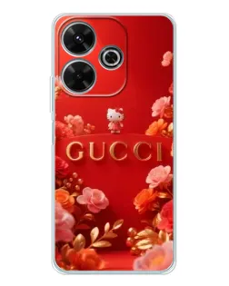 Чохол для Xiaomi Redmi 13 з картинкою «Gucci — золотий сад»