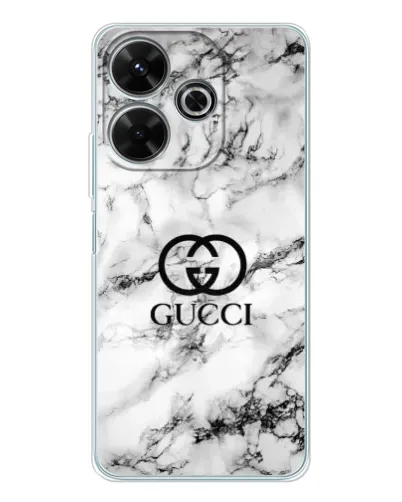 Чохол для Xiaomi Redmi 13 з картинкою «Gucci — мармуровий шик» Чохол для Xiaomi Redmi 13 з картинкою «Gucci — мармуровий шик»