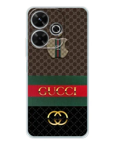 Чохол для Xiaomi Redmi 13 з картинкою «Gucci — брендований десерт» Чохол для Xiaomi Redmi 13 з картинкою «Gucci — брендований десерт»