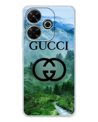 Чохол для Xiaomi Redmi 13 з картинкою «Gucci — гірський пейзаж» Чохол для Xiaomi Redmi 13 з картинкою «Gucci — гірський пейзаж»