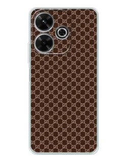 Чохол для Xiaomi Redmi 13 з картинкою «Gucci — шоколадна сітка»