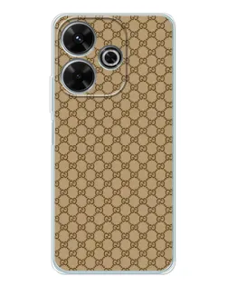 Чохол для Xiaomi Redmi 13 з картинкою «Gucci — класичний беж»