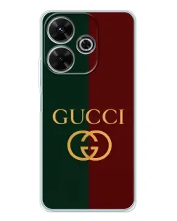 Чохол для Xiaomi Redmi 13 з картинкою «Gucci — темно-зелений градієнт»