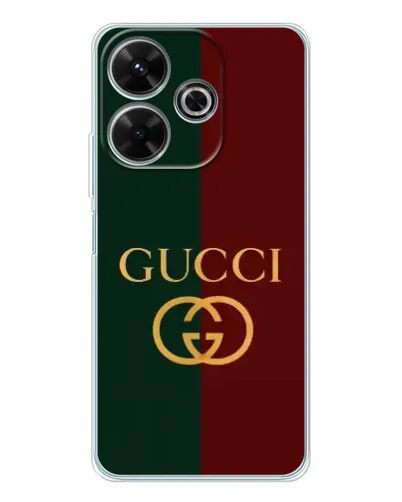 Чохол для Xiaomi Redmi 13 з картинкою «Gucci — темно-зелений градієнт» Чохол для Xiaomi Redmi 13 з картинкою «Gucci — темно-зелений градієнт»