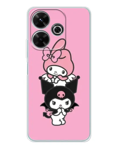 Чехол для Xiaomi Redmi 13 с картинкой «My Melody и Kuromi»