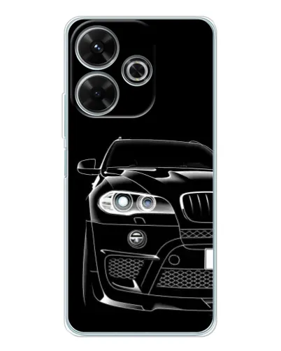 Чехол для Xiaomi Redmi 13 с картинкой «Темный силуэт BMW» Чехол для Xiaomi Redmi 13 с картинкой «Темный силуэт BMW»