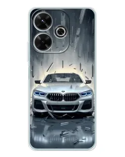 Чохол для Xiaomi Redmi 13 з картинкою «BMW у світлі фар»