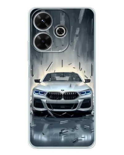 Чехол для Xiaomi Redmi 13 с картинкой «BMW в свете фар» Чехол для Xiaomi Redmi 13 с картинкой «BMW в свете фар»