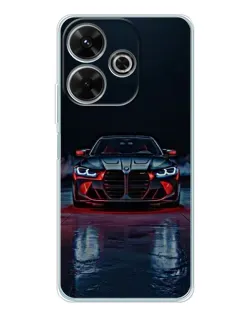 Чохол для Xiaomi Redmi 13 з картинкою «BMW на мокрій дорозі»
