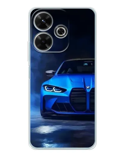 Чехол для Xiaomi Redmi 13 с картинкой «Голубая BMW M4» Чехол для Xiaomi Redmi 13 с картинкой «Голубая BMW M4»