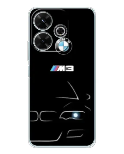Чехол для Xiaomi Redmi 13 с картинкой «Минималистичный принт BMW M3» Чехол для Xiaomi Redmi 13 с картинкой «Минималистичный принт BMW M3»