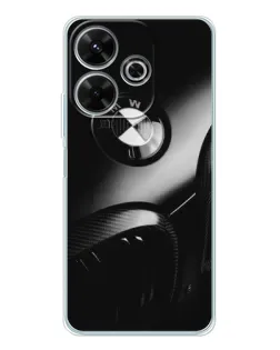 Чохол для Xiaomi Redmi 13 з картинкою «Емблема BMW — макро»