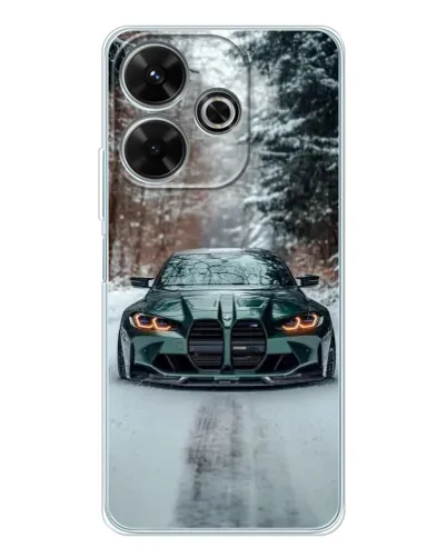 Чехол для Xiaomi Redmi 13 с картинкой «BMW в зимнем лесу» Чехол для Xiaomi Redmi 13 с картинкой «BMW в зимнем лесу»