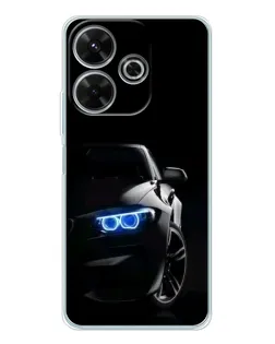 Чохол для Xiaomi Redmi 13 з картинкою «BMW — нічний погляд»