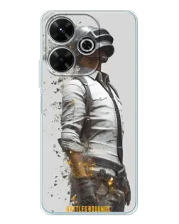 Чохол для Xiaomi Redmi 13 з картинкою «PUBG — боєць у пилу»