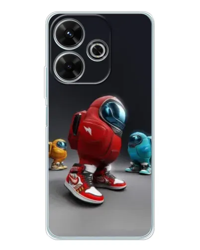 Чехол для Xiaomi Redmi 13 с картинкой «Among Us — 3D стиль»