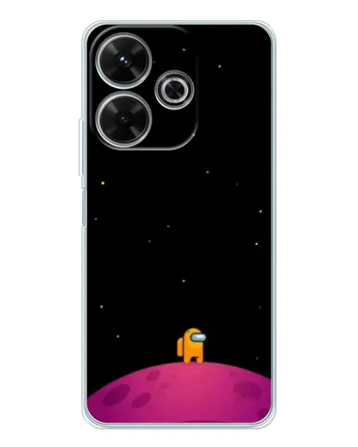 Чехол для Xiaomi Redmi 13 с картинкой «Одинокий герой на планете»