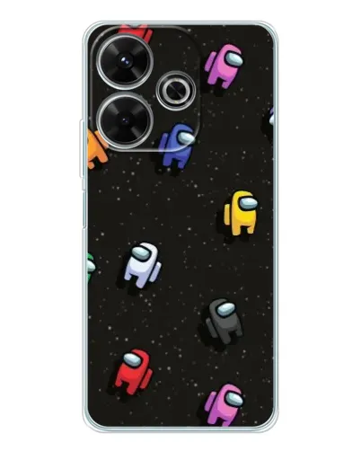 Чехол для Xiaomi Redmi 13 с картинкой «Космический паттерн Among Us»