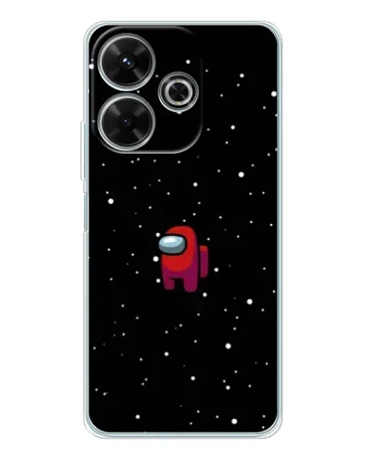 Чехол для Xiaomi Redmi 13 с картинкой «Красный Among Us»