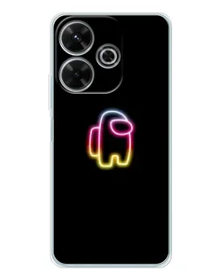 Чехол для Xiaomi Redmi 13 с картинкой «Among Us градиент»