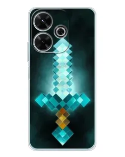 Чохол для Xiaomi Redmi 13 з картинкою «Алмазний меч неон» Чохол для Xiaomi Redmi 13 з картинкою «Алмазний меч неон»