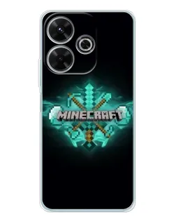 Чохол для Xiaomi Redmi 13 з картинкою «Minecraft Diamond лого» Чохол для Xiaomi Redmi 13 з картинкою «Minecraft Diamond лого»
