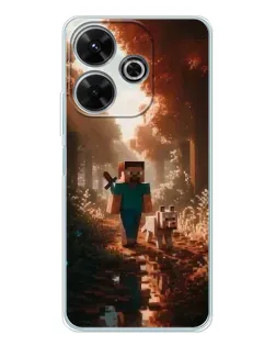 Чохол для Xiaomi Redmi 13 з картинкою «Стів у лісі» Чохол для Xiaomi Redmi 13 з картинкою «Стів у лісі»