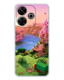 Чохол для Xiaomi Redmi 13 з картинкою «Рожеве дерево Minecraft» Чохол для Xiaomi Redmi 13 з картинкою «Рожеве дерево Minecraft»