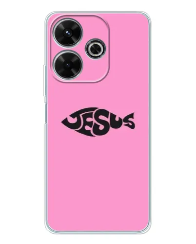Чохол для Xiaomi Redmi 13 з картинкою «Рожевий символ Jesus» Чохол для Xiaomi Redmi 13 з картинкою «Рожевий символ Jesus»
