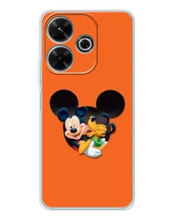 Чехол для Xiaomi Redmi 13 с картинкой «Сердце Микки Минни»