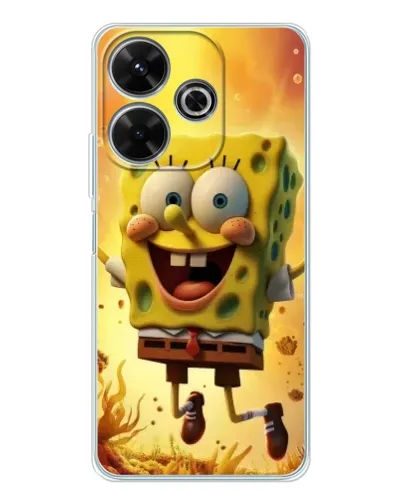 Чехол для Xiaomi Redmi 13 с картинкой «Губка Боб прыгает» Чехол для Xiaomi Redmi 13 с картинкой «Губка Боб прыгает»